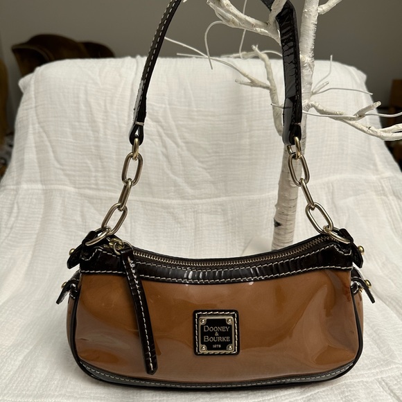 Dooney & Bourke Handbags - Dooney and Bourke Mini  1975 Barrel Bag Red Patent Leather Rare vintage!!